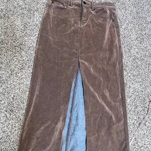 BDG Suede Midi Skirt